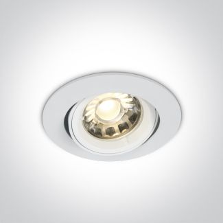 ONE LIGHT 11105C/W Lemitu biały wpust z oprawką GU5.3 MR16