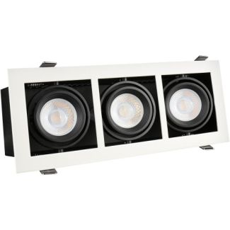 SPECTRUMLED SLIP002013 MODERN DAY MINI GU10 X3 WHITE FRAME