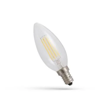 SPECTRUMLED WOJ+14388 ŻARÓWKA LED ŚWIECOWA E-14 230V 6W COG NW CLEAR