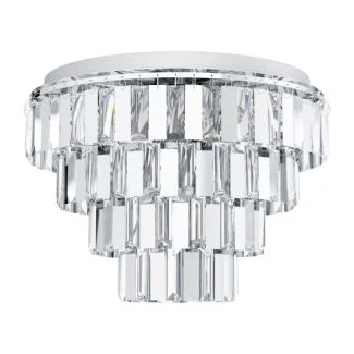EGLO 99093 LAMPA ERSEKA OPRAWA SUFITOWA DL/7 E14 CHROM/KRISTALL ERSEKA