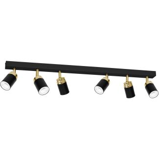 LUMINEX 5167 spot Reno black/gold 6