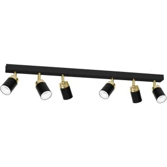 LUMINEX 5167 spot Reno black/gold 6