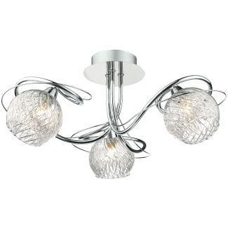 DAR REH0350 REHAN 3LT SEMI FLUSH POL CHR