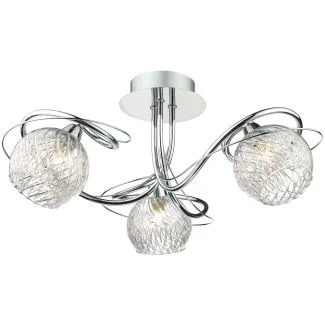 DAR REH0350 REHAN 3LT SEMI FLUSH POL CHR