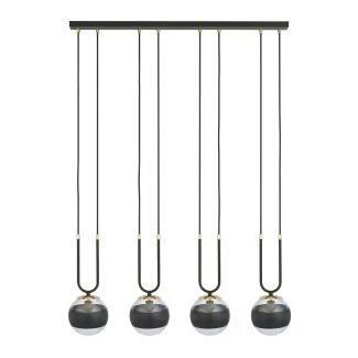 EMIBIG 1113/4 LAMPA WISZĄCA GLAM 4 BLACK/STRIPE