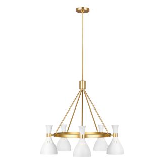 ELSTEAD Joan FE-JOAN5-MW 5 Light Chandelier - Matte White