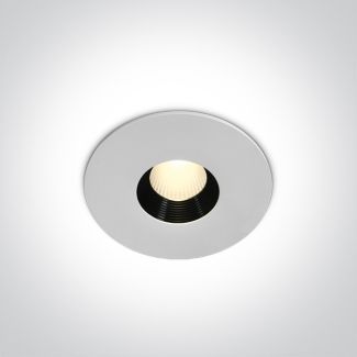 ONE LIGHT 10108H/W/W Anarita biały wpust COB LED IP54 300K 8W dark light