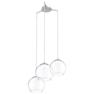 EGLO 92762 LAMPA BOLSANO OPRAWA WISZĄCA HL/3 E27 CHROM/KLAR/SATINIERT BOLSANO