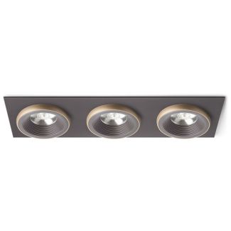RENDL R13262 SHARM SQ III wpuszczana brązowa/perłowo-złota 230V LED 3x10W 24° 3000K