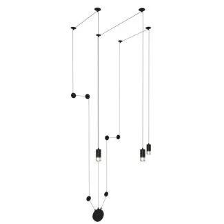 Step into Design XT012-3W Lampa ścienna LINEA-3 WALL czarna