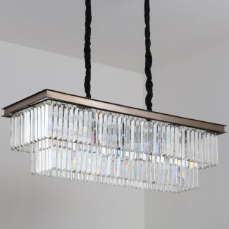 Step into Design MP0097B Lampa wisząca SPARKLE DOUBLE antracyt 100 cm