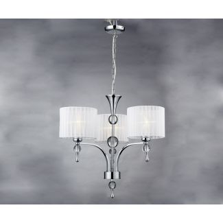 AZZARDO 1976-3P-WH / AZ1006 Impress 3 (white) Żyrandol