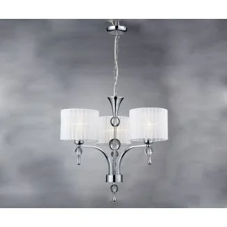 AZZARDO 1976-3P-WH / AZ1006 Impress 3 (white) Żyrandol