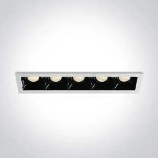 ONE LIGHT 50507B/W/W Abram 4 biały wpust COB LED 3000K 5x6,5W
