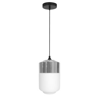 CANDELLUX 31-40541 MASALA 17 1X60W E27 BIAŁY Z CHROMOWANĄ NAKŁADKĄ