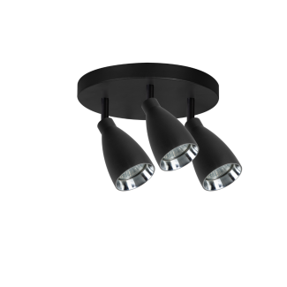 LIGHT PRESTIGE LP-3103/3C BK Campana 3 plafon czarny 3xGU10