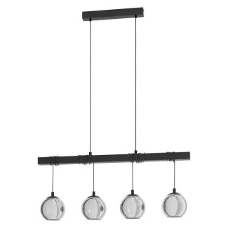 EGLO 39761 LAMPA ARGALLO OPRAWA WISZĄCA HL/4 E27 SCHWARZ/SW-TRANSP.ARGALLO