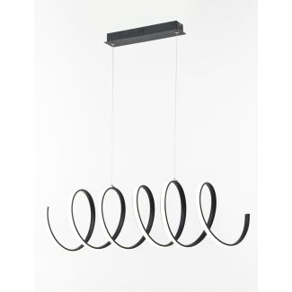 REALITY 336401-02 Ribbon lampa wisząca czarna