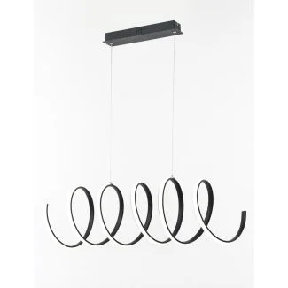 REALITY 336401-02 Ribbon lampa wisząca czarna