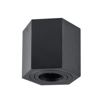 Polux 313188 Oprawa natynkowa HEXAGON czarna 1xGU10