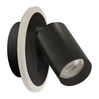 LIGHT PRESTIGE Spot Parma 1 1xGU10 + 1xLED CCT czarny LP-0612/1WS BK