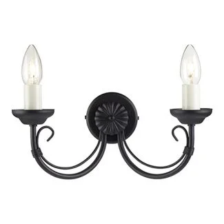 ELSTEAD CHARTWELL CH2 BLACK 2Lt Wall Light