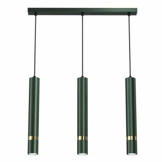 MILAGRO MLP7721 LAMPA WISZĄCA JOKER GREEN/GOLD 3XGU10