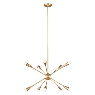 ELSTEAD Jax FE-JAX10-BB 10 Light Chandelier - Burnished Brass