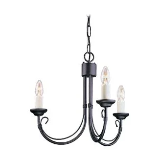 ELSTEAD CHARTWELL CH3 BLACK 3Lt Chandelier
