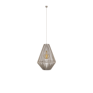 ANTIGO Lampa wisząca Hagata 1 - Beżowa (400 mm) 5127