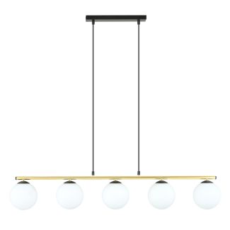 EMIBIG 1254/5 LAMPA SUFITOWA ALLORA 5 BL OPAL
