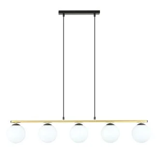 EMIBIG 1254/5 LAMPA SUFITOWA ALLORA 5 BL OPAL