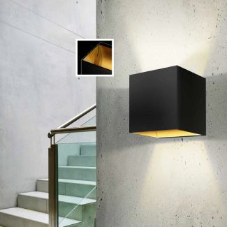 AZZARDO GM1109-BK-GO / AZ1052 Mars wall (black/gold) Lampa ścienna / kinkiet