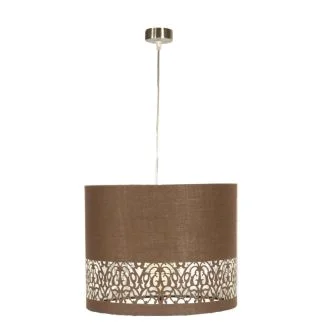 CANDELLUX 31-19519 ARABESCA ZWIS 33X33X24 1X60W E27 BRĄZ (ABAŻUR 77-19274 Z ZAWIESIEM 85-10608)