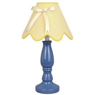 CANDELLUX 41-63472 LOLA LAMPKA GABINETOWA 1X40W E14 NIEBIESKO ŻÓŁTA