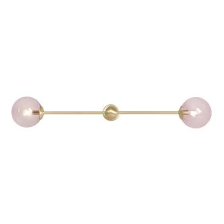 WYPRZEDAŻ ALDEX 1112D40_L KINKIET PINK PEARL L 2 KOLOR MOSIĄDZ