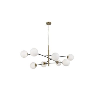 AZZARDO AZ4423 OVIEDO 8 GO/BK DECORATIVE PENDANT GOLD