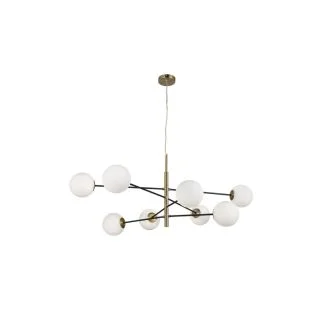 AZZARDO AZ4423 OVIEDO 8 GO/BK DECORATIVE PENDANT GOLD