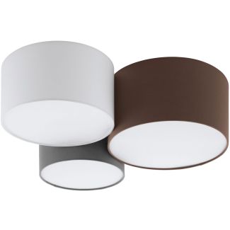 EGLO 97479 DL/3 ANTHRAZIT-BRAUN/GRAU/WEISS PASTORE