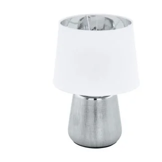 EGLO 99329 LAMPA MANALBA 1 OPRAWA STOŁOWA TL/1 E14 SILBER/WEISS MANALBA 1