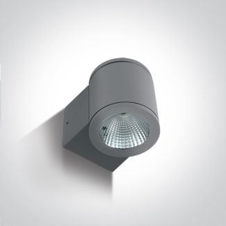 ONE LIGHT 67138E/G/W Mavrogeia szary zewnętrzny cylinder ścienny 3000K 6W IP54