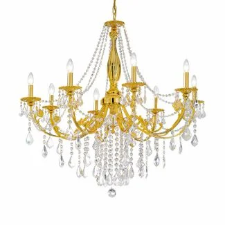 KOLARZ 1301.88.3.SPT PISANI CRYSTAL żyrandol złoto 24K