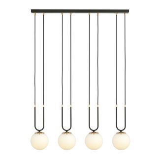 EMIBIG 1112/4 LAMPA WISZĄCA GLAM 4 BLACK/OPAL