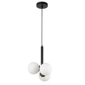 SIGMA 33486 Perla 3 lampa wisząca czarny,biały