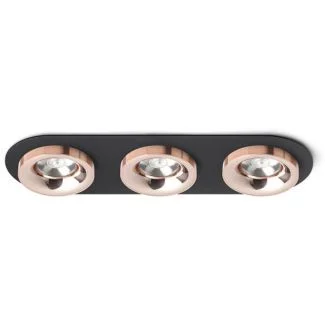 RENDL R13248 SHARM R III wpuszczana czarna miedź/miedź 230V LED 3x10W 24° 3000K