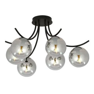EMIBIG 1110/6 LAMPA SUFITOWA BOSTON 6 BLACK/GRAFIT