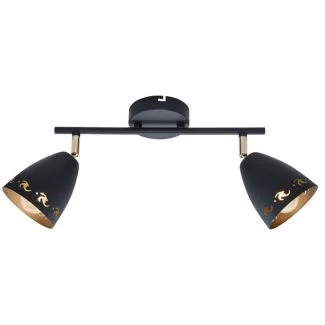 CANDELLUX 92-67166 COTY LISTWA 2X40W E14 CZARNY
