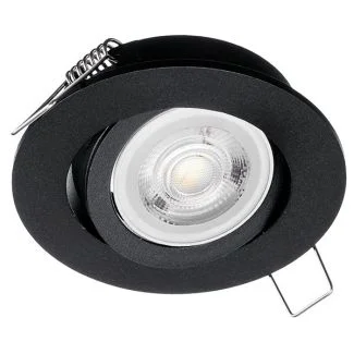 MILAGRO EKZ343 Oczko sufitowe okrągłe ruchome IP20 Black