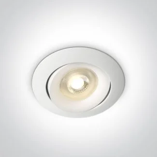 ONE LIGHT 11105U/W Arta biały wpust z oprawką GU10 MR16