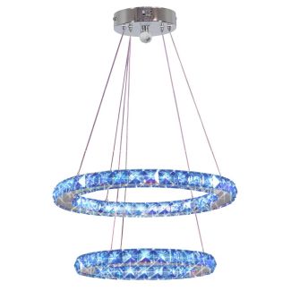 CANDELLUX 32-63106 LORDS ZWIS 40 OWALNY PODWÓJNY 27W LED RGB CHROM Z PILOTEM